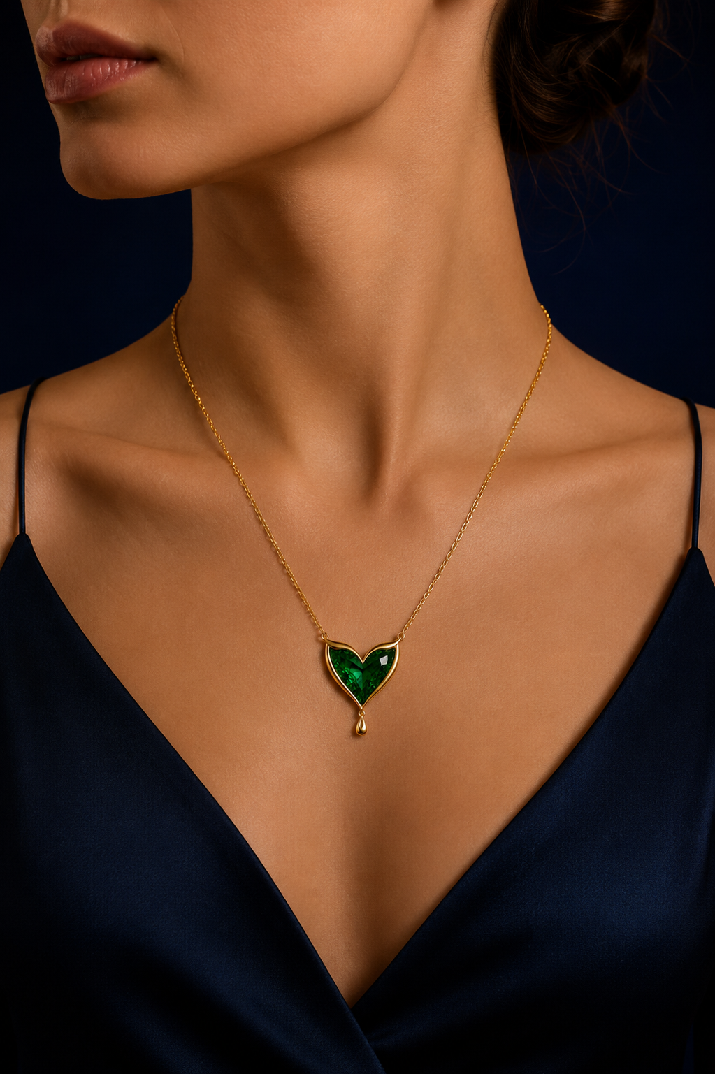 Necklace on model