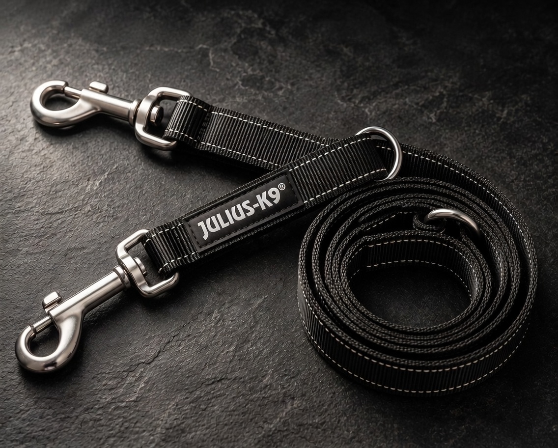 Smycz Julius-K9 Heritage Supergrip zwinięta — pełen widok produktu