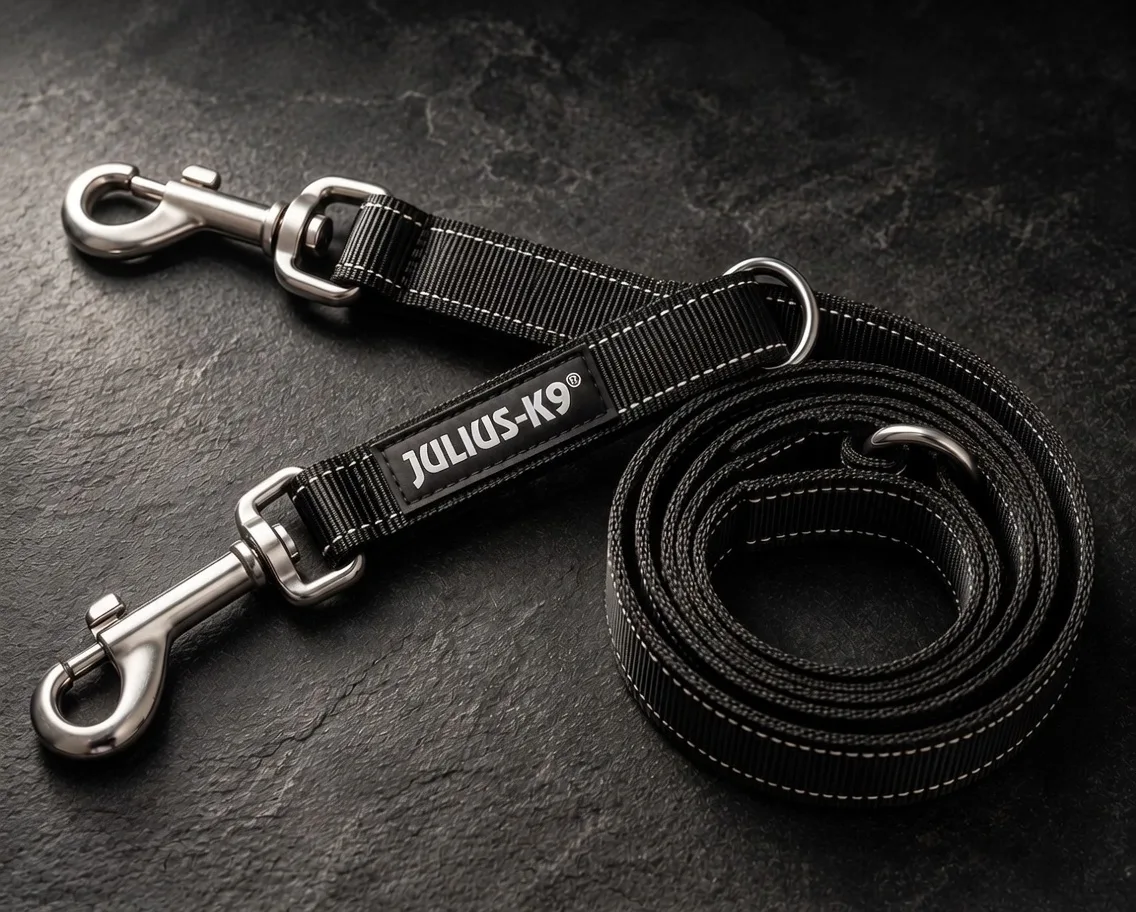 Smycz Julius-K9 Heritage Supergrip zwinięta, pełen widok produktu